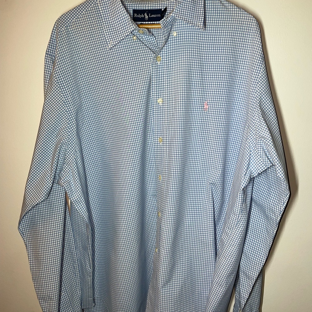 Polo Ralph Lauren Classic Fit Dress Shirt Mens XXL 100%cotton